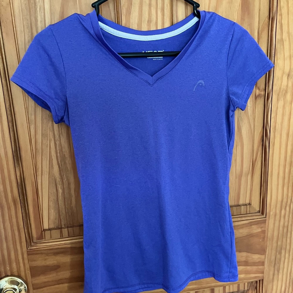 Head Women’s V-Neck Short Sleeve Top - Purple